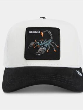 Goorin Bros. "SUEDE SCORPION"
Truckers Hat. White Mesh SnapBack NWT.